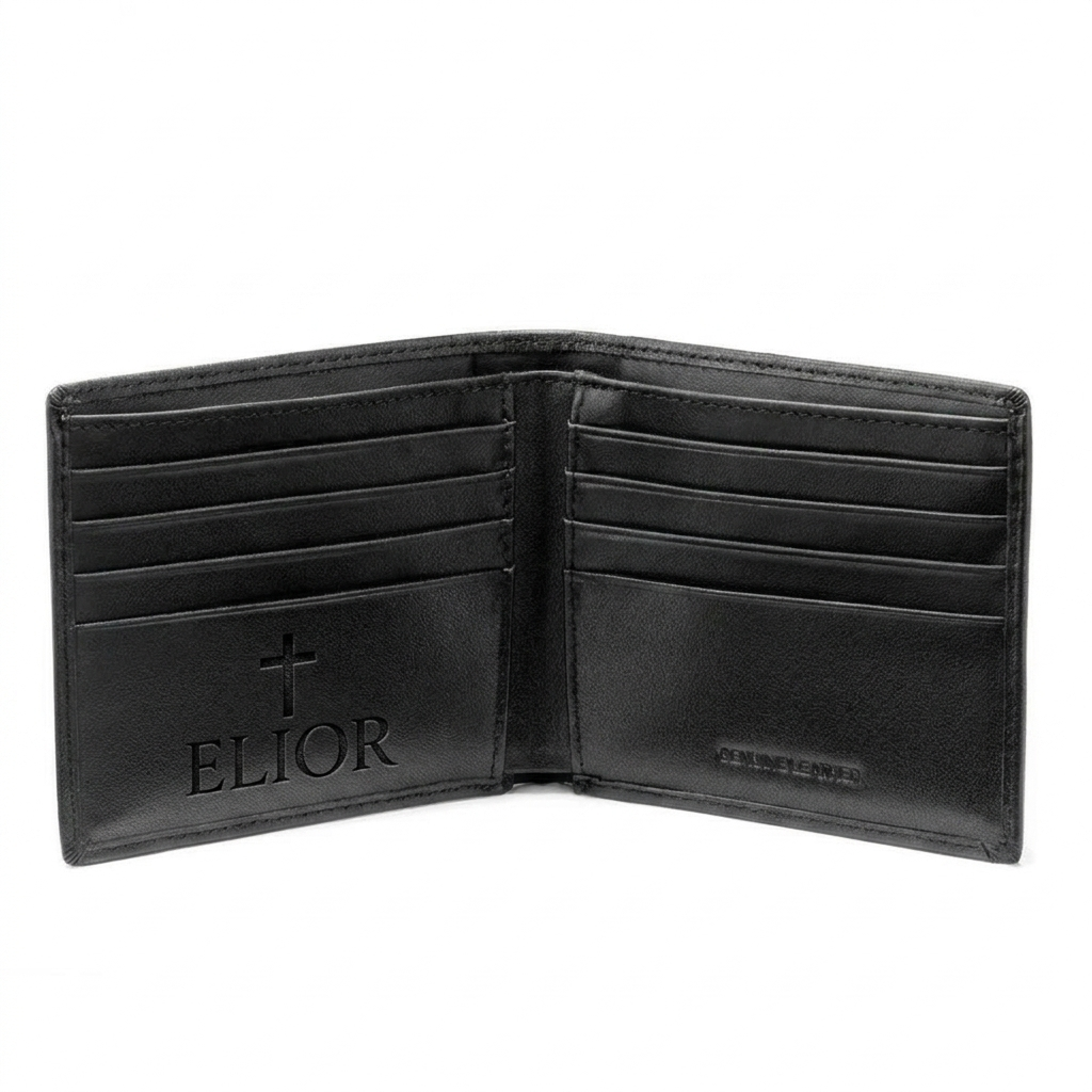 Man of God Top Grain Leather Wallet (1 Timothy 6:11)
