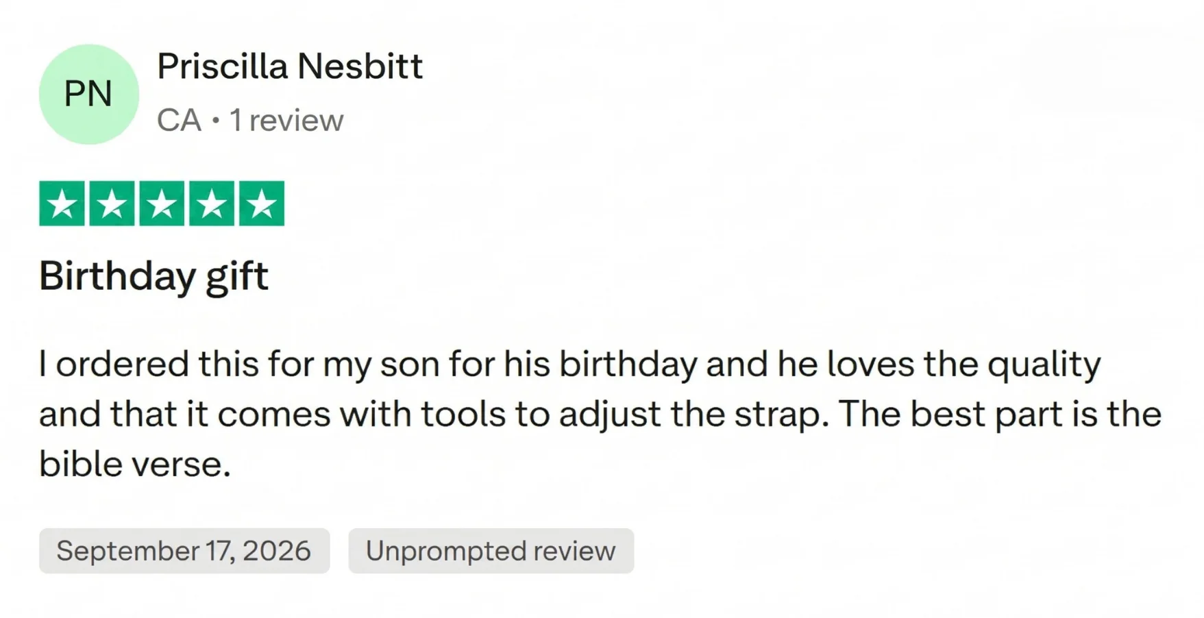 Customer review